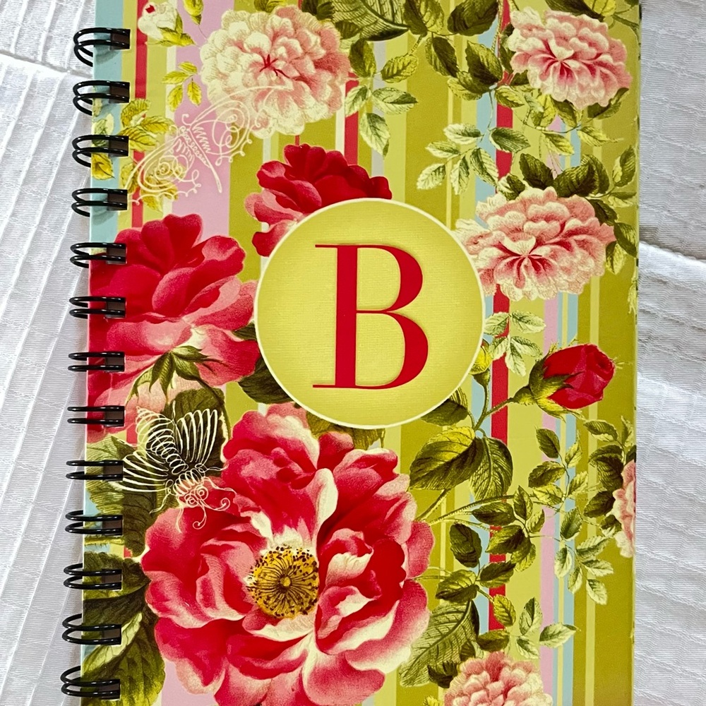 One (1)spiral bound monogrammed journal by Pooch & Sweetheart